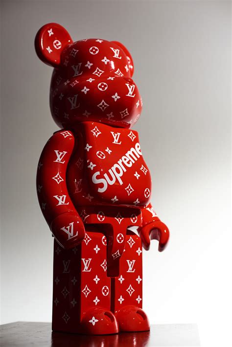 supreme teddy bear lv|supreme x louis vuitton.